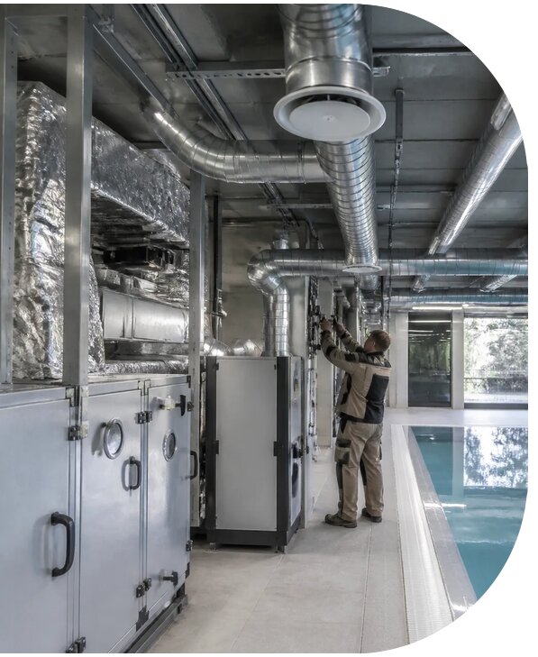 Профессиональный монтаж вентиляции бассейна в Клинцах