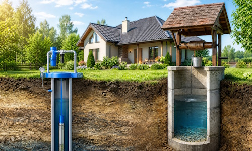 Автономное водоснабжение загородного дома Клинцы: скважина или колодец 